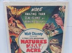 Movie Poster Nature's Half Acre 1951 27x41 VF-7.0 Walt Disney Winston Hibler