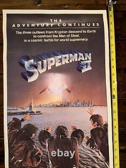 Movie Poster Superman 2 The Adventure Continues Movie Poster 14 x 36