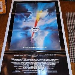 Movie Poster Superman the Movie 1978 Original Movie Poster VF Folded