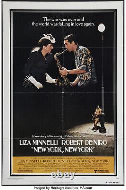 NEW YORK, NEW YORK orig 1977 one sheet movie poster LIZA MINELLI/ROBERT DE NIRO