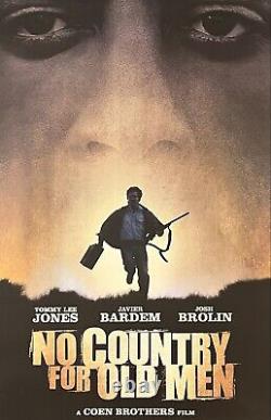 NO COUNTRY FOR OLD MEN (2007) MOVIE POSTER DS Orig. US 1Sheet-Coen Brothers RARE
