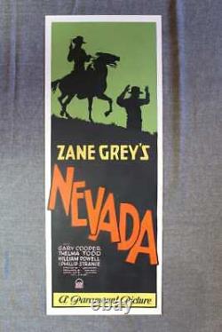 Nevada Gary Cooper (1927) US Insert Movie Poster