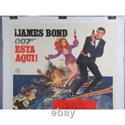 On Her Majesty's Secret Service (1969) Orig. SPANISH Linenbacked Movie Poster