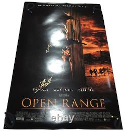 Open Range 27 x 40 Original Signed Movie Poster Costner Duvall COA Double Sided
