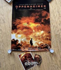 Oppenheimer Movie Poster 27x40 Signed