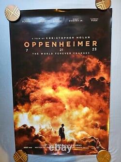 Oppenheimer Original Movie Poster 27x40 DS Christopher Nolan