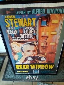 Original 1954 Movie Poster Rear Window By Alfred Hitchcock