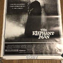 Original 1980 The Elephant Man Movie Poster 41x27in RARE