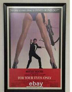 Original 1981 For Your Eyes Only Movie Poster Roger Moore As James Bond 007