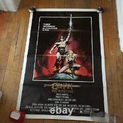 Original 1982 Conan The Barbarian Movie Poster 41x27in RARE