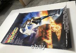 Original 1985 Back To The Future Movie Poster No Folds 9.85/10 VG+