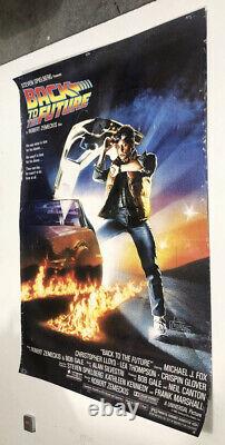 Original 1985 Back To The Future Movie Poster No Folds 9.85/10 VG+
