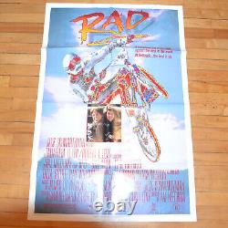 Original 1986 RAD Movie Poster, Folded, 27x41, Excellent, BMX Rare