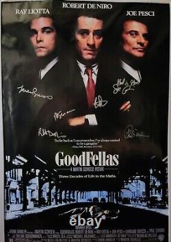 Original Autographed Goodfellas Movie Poster. 6 Signatures