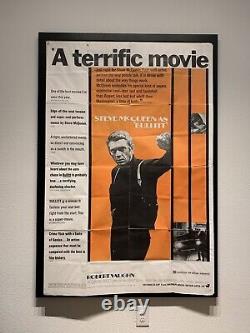Original Bullitt Review Style Movie Poster 1968 40 x 60 Steve McQueen