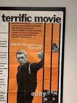 Original Bullitt Review Style Movie Poster 1968 40 x 60 Steve McQueen