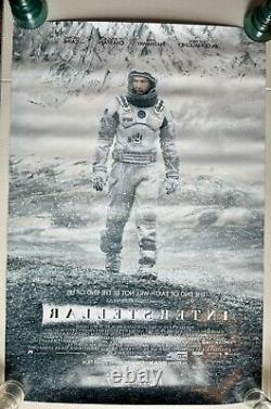 Original D/s Interstellar Movie Poster 27/40 Rare Imax Version 2014see Pics