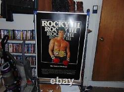 Original Rocky III movie poster 1982 restored and linen backed