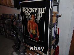 Original Rocky III movie poster 1982 restored and linen backed