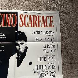 Original Scarface 1983 Movie Poster 27x41 Used In Theatre