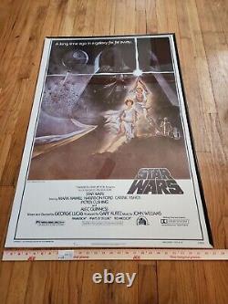 Original Star Wars 1977 One Sheet Movie Poster Style A 77/21-0