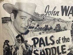 Original Vintage 1953 John Wayne PALS OF THE SADDLE Western Movie Poster