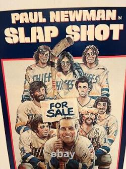 Original vintage slapshot movie poster 1977. Great condition. 25x37, mounted