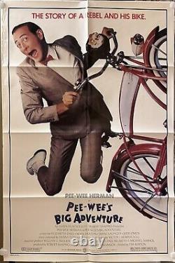 PEE WEE'S BIG ADVENTURE original one sheet movie poster
