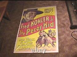 Pecos Kid 1935 Orig Movie Poster Fred Kohler Jr Western