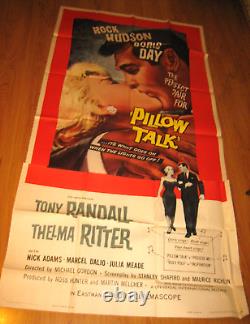 Pillow Talk Orig. 3sh movie poster'59 Rock Hudson loves pretty Doris Day