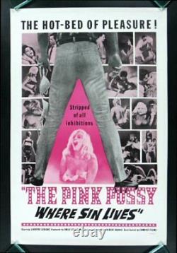 Pink Pussy 1sh Orig Movie Poster Adult Stripper Club