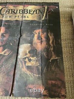 Pirates Of The Caribbean, Poster, Black Pearl, Huge Orig. Movie Theater Banner 2003