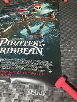 Pirates of the Caribbean Original Movie Poster 27x40 Used In Theatre. Rolled