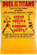 Poster on linen DUEL OF THE TITANS Style B'63 US 27x41 LINENBACKED Steve Reeves