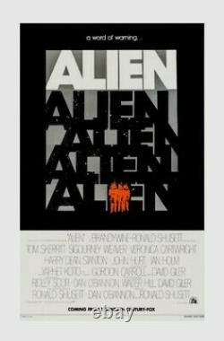 Poster on linen Ridley Scott's ALIEN 1979 TEASER ADVANCE US1Sht LINENBACKED Rare