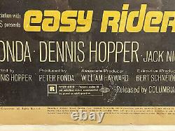 RARE 1969 Columbia Pictures Easy Rider Movie Poster National Screen Service Corp