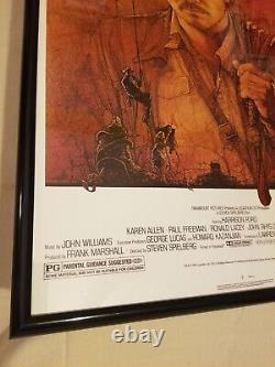 RARE 1994 Framed Original Indiana Jones Raiders Of The Lost Ark Movie Poster