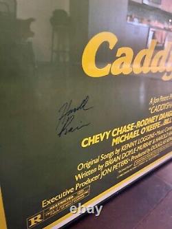 RARE- Caddyshack Movie Poster Autographed by Chase, Murray +4 more, COA