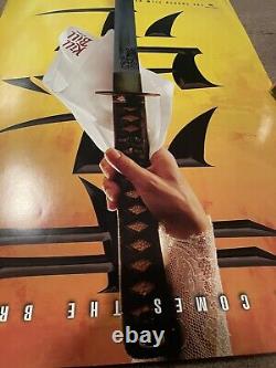 RARE EDITION Kill Bill Vol I 2003 Original Movie Poster -Chrome Mylar Sword