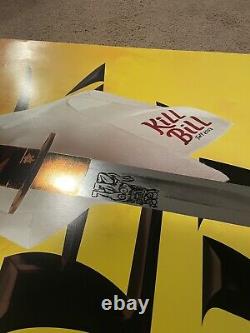 RARE EDITION Kill Bill Vol I 2003 Original Movie Poster -Chrome Mylar Sword