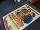 RARE ORIGINAL John Wayne Movie Poster The 3 Mesquiteers New Frontier 27x40
