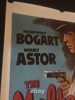 RARE Vintage The Maltese Falcon Movie Poster Litho Humphrey Bogart Vitagraph CR