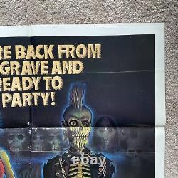 RETURN OF THE LIVING DEAD Original Movie Poster 1984 27x41 Used In Theatre