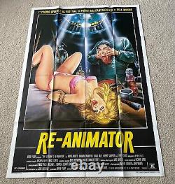 RE-ANIMATOR -Extremely Rare Original Italian 2-Sheet (39x55) Movie Poster Horror