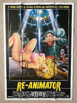 RE-ANIMATOR -Extremely Rare Original Italian 2-Sheet (39x55) Movie Poster Horror