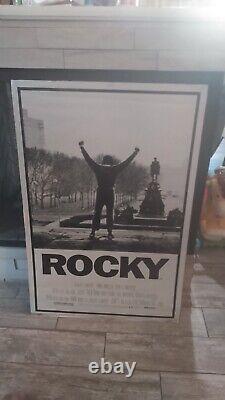 ROCKY 1 MOVIE POSTER Mounted on cardboard Balboa Sly stone Gonna fly Now 36x24