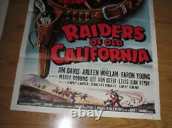Raiders of Old California Original 1sh Movie Poster