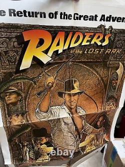 Raiders of the Lost Ark Movie Poster 1982 One Sheet Folded