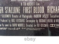 Rambo First Blood Video Release Movie Poster Sylvester Stallone Richard Crenna