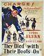Rare Collectible Movie Poster Errol Flynn They Died With Their Boots On 1941